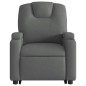 vidaXL Sillón de masaje eléctrico reclinable elevable tela gris oscuro vidaXL Sillón de masaje eléctrico reclinable elevable tela gris oscuro
