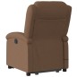 vidaXL Sillón de masaje eléctrico reclinable elevable tela marrón vidaXL Sillón de masaje eléctrico reclinable elevable tela marrón
