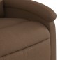 vidaXL Sillón de masaje eléctrico reclinable elevable tela marrón vidaXL Sillón de masaje eléctrico reclinable elevable tela marrón