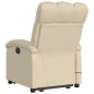 vidaXL Sillón de masaje eléctrico reclinable elevable tela crema vidaXL Sillón de masaje eléctrico reclinable elevable tela crema