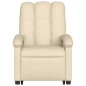 vidaXL Sillón de masaje eléctrico reclinable elevable tela crema vidaXL Sillón de masaje eléctrico reclinable elevable tela crema