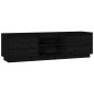 vidaXL Mueble de TV madera maciza de pino negro 140x35x40 cm vidaXL Mueble de TV madera maciza de pino negro 140x35x40 cm