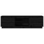 vidaXL Mueble de TV madera maciza de pino negro 140x35x40 cm vidaXL Mueble de TV madera maciza de pino negro 140x35x40 cm