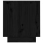vidaXL Mueble de TV madera maciza de pino negro 140x35x40 cm vidaXL Mueble de TV madera maciza de pino negro 140x35x40 cm