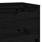 vidaXL Mueble de TV madera maciza de pino negro 140x35x40 cm vidaXL Mueble de TV madera maciza de pino negro 140x35x40 cm