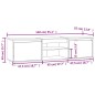 vidaXL Mueble de TV madera maciza de pino negro 140x35x40 cm vidaXL Mueble de TV madera maciza de pino negro 140x35x40 cm