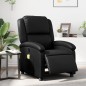 vidaXL Sillón de masaje reclinable eléctrico cuero sintético negro vidaXL Sillón de masaje reclinable eléctrico cuero sintético negro