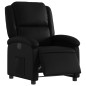 vidaXL Sillón reclinable eléctrico de cuero sintético negro vidaXL Sillón reclinable eléctrico de cuero sintético negro