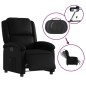 vidaXL Sillón reclinable eléctrico de cuero sintético negro vidaXL Sillón reclinable eléctrico de cuero sintético negro