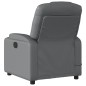 vidaXL Sillón de masaje reclinable eléctrico cuero sintético gris vidaXL Sillón de masaje reclinable eléctrico cuero sintético gris