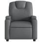 vidaXL Sillón de masaje reclinable eléctrico cuero sintético gris vidaXL Sillón de masaje reclinable eléctrico cuero sintético gris