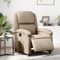 vidaXL Sillón reclinable de masaje eléctrico cuero sintético capuchino vidaXL Sillón reclinable de masaje eléctrico cuero sintético capuchino