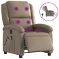 vidaXL Sillón reclinable de masaje eléctrico cuero sintético capuchino vidaXL Sillón reclinable de masaje eléctrico cuero sintético capuchino