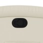 vidaXL Sillón reclinable elevable cuero artificial color crema vidaXL Sillón reclinable elevable cuero artificial color crema