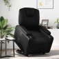 vidaXL Sillón reclinable elevable cuero artificial negro vidaXL Sillón reclinable elevable cuero artificial negro