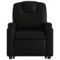 vidaXL Sillón reclinable elevable cuero artificial negro vidaXL Sillón reclinable elevable cuero artificial negro