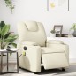 vidaXL Sillón de masaje reclinable eléctrico cuero sintético crema vidaXL Sillón de masaje reclinable eléctrico cuero sintético crema