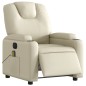 vidaXL Sillón de masaje reclinable eléctrico cuero sintético crema vidaXL Sillón de masaje reclinable eléctrico cuero sintético crema