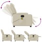 vidaXL Sillón de masaje reclinable eléctrico cuero sintético crema vidaXL Sillón de masaje reclinable eléctrico cuero sintético crema