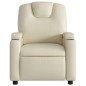 vidaXL Sillón de masaje reclinable eléctrico cuero sintético crema vidaXL Sillón de masaje reclinable eléctrico cuero sintético crema