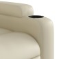vidaXL Sillón de masaje reclinable eléctrico cuero sintético crema vidaXL Sillón de masaje reclinable eléctrico cuero sintético crema