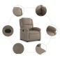 vidaXL Sillón elevable eléctrico cuero artificial capuchino vidaXL Sillón elevable eléctrico cuero artificial capuchino