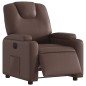 vidaXL Sillón reclinable eléctrico de cuero sintético marrón vidaXL Sillón reclinable eléctrico de cuero sintético marrón