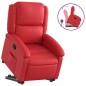 vidaXL Sillón reclinable elevable cuero artificial rojo vidaXL Sillón reclinable elevable cuero artificial rojo