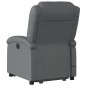 vidaXL Sillón de masaje elevable eléctrico cuero sintético gris vidaXL Sillón de masaje elevable eléctrico cuero sintético gris