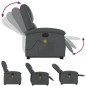 vidaXL Sillón de masaje elevable eléctrico cuero sintético gris vidaXL Sillón de masaje elevable eléctrico cuero sintético gris