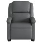 vidaXL Sillón de masaje elevable eléctrico cuero sintético gris vidaXL Sillón de masaje elevable eléctrico cuero sintético gris