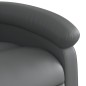 vidaXL Sillón de masaje elevable eléctrico cuero sintético gris vidaXL Sillón de masaje elevable eléctrico cuero sintético gris