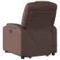 vidaXL Sillón reclinable de masaje de pie de cuero sintético marrón vidaXL Sillón reclinable de masaje de pie de cuero sintético marrón