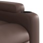 vidaXL Sillón reclinable de masaje de pie de cuero sintético marrón vidaXL Sillón reclinable de masaje de pie de cuero sintético marrón