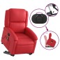 vidaXL Sillón reclinable de masaje de pie cuero artificial rojo vidaXL Sillón reclinable de masaje de pie cuero artificial rojo