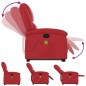 vidaXL Sillón reclinable de masaje de pie cuero artificial rojo vidaXL Sillón reclinable de masaje de pie cuero artificial rojo