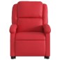 vidaXL Sillón reclinable de masaje de pie cuero artificial rojo vidaXL Sillón reclinable de masaje de pie cuero artificial rojo