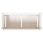 vidaXL Jardineras exterior con patas 2 uds madera maciza pino blanco