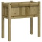 vidaXL Jardinera con patas madera de pino impregnada 70x31x70 cm vidaXL Jardinera con patas madera de pino impregnada 70x31x70 cm