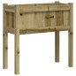 vidaXL Jardinera con patas madera de pino impregnada 70x31x70 cm vidaXL Jardinera con patas madera de pino impregnada 70x31x70 cm