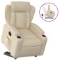 vidaXL Sillón reclinable elevable de tela color crema vidaXL Sillón reclinable elevable de tela color crema