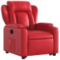 vidaXL Sillón reclinable elevable cuero artificial rojo vidaXL Sillón reclinable elevable cuero artificial rojo