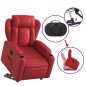 vidaXL Sillón reclinable elevable cuero artificial rojo vidaXL Sillón reclinable elevable cuero artificial rojo