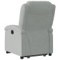 vidaXL Sillón eléctrico reclinable elevable de terciopelo gris claro