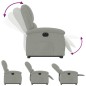vidaXL Sillón eléctrico reclinable elevable de terciopelo gris claro