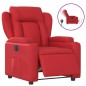 vidaXL Sillón reclinable eléctrico de cuero sintético rojo vidaXL Sillón reclinable eléctrico de cuero sintético rojo