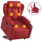 vidaXL Sillón reclinable de masaje de pie cuero artificial rojo vidaXL Sillón reclinable de masaje de pie cuero artificial rojo