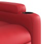 vidaXL Sillón reclinable de masaje de pie cuero artificial rojo vidaXL Sillón reclinable de masaje de pie cuero artificial rojo