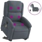 vidaXL Sillón de masaje reclinable elevable terciopelo gris oscuro vidaXL Sillón de masaje reclinable elevable terciopelo gris oscuro