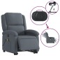 vidaXL Sillón de masaje reclinable elevable terciopelo gris oscuro vidaXL Sillón de masaje reclinable elevable terciopelo gris oscuro